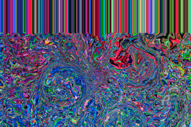 Цифровое искусство под названием "Digital Glitch-9186…" - Uwe Bauch, Подлинное произведение искусства, 2D Цифровая Работа