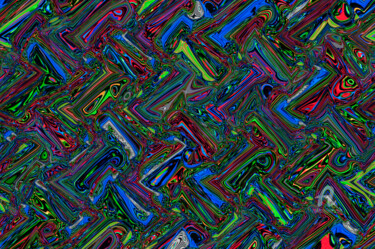 Digitale Kunst getiteld "Digital Glitch-9180…" door Uwe Bauch, Origineel Kunstwerk, 2D Digital Work