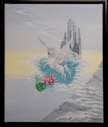 Картина под названием ""Pegasus"" - Uwe Bongardt, Подлинное произведение искусства, Масло