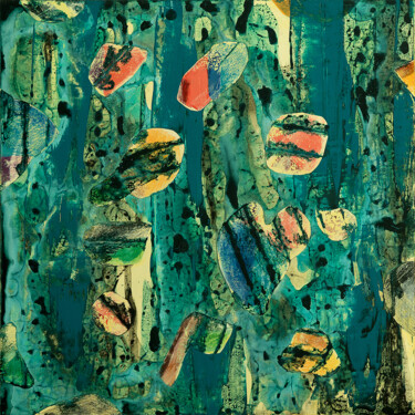 Картина под названием "Lagune, 2 | Origina…" - Uwe Fehrmann, Подлинное произведение искусства, Акрил Установлен на Алюминий