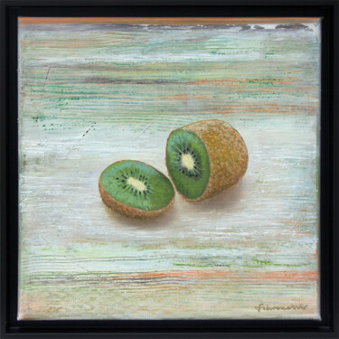 Pintura titulada "Smaragd | Original…" por Uwe Fehrmann, Obra de arte original, Oleo Montado en Bastidor de camilla de madera