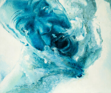 Pittura intitolato "Macher | Original Ö…" da Uwe Fehrmann, Opera d'arte originale, Olio Montato su Telaio per barella in leg…