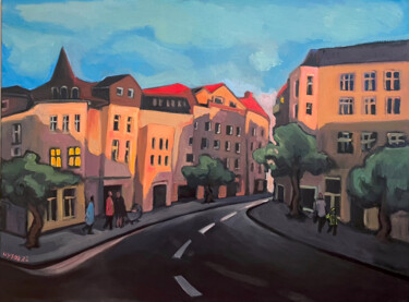 Painting titled "Pankow" by Uy Nguyen, Original Artwork, Oil