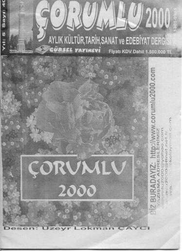 Arts numériques intitulée "CORUMLU 2000 DERGISI" par Üzeyir Lokman Çayci, Œuvre d'art originale