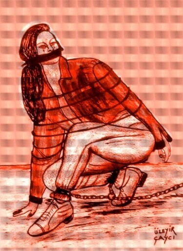 Drawing titled "ANNE 5MAFK" by Üzeyir Lokman Çayci, Original Artwork