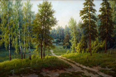 Pintura titulada "a sunny day" por V Borodin, Obra de arte original, Oleo