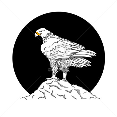 "White Eagle" başlıklı Dijital Sanat V Karaba tarafından, Orijinal sanat, 2D Dijital Çalışma