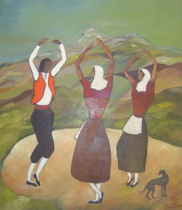 Peinture intitulée ""La parada" (par Fi…" par Laurent V, Œuvre d'art originale, Huile