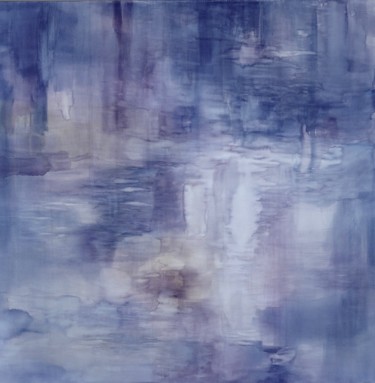 Картина под названием "Walk in the Rain" - Valentina Minciel-Mouton, Подлинное произведение искусства, Акварель