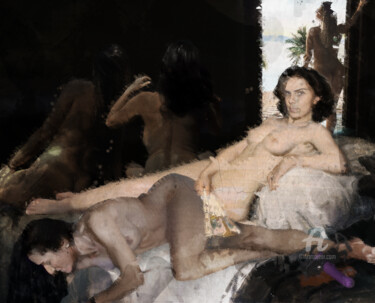 Digital Arts titled "Tu Crois en Une Ter…" by V'Nian Purks, Original Artwork, Digital Painting
