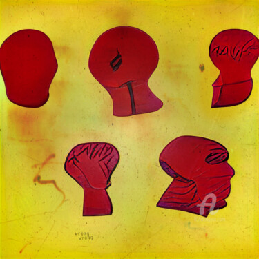 Arts numériques intitulée "Our Heads R Our Mis…" par V'Nian Purks, Œuvre d'art originale, Peinture numérique