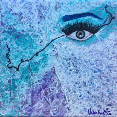 Painting titled "Clarity #2" by Valentina Pia, Original Artwork, Acrylic
