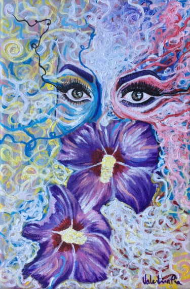 Картина под названием "Her Medicine" - Valentina Pia, Подлинное произведение искусства, Акрил