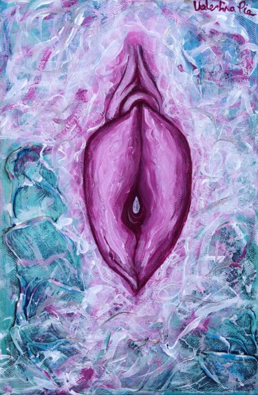 Painting titled "Look at Her *1" by Valentina Pia, Original Artwork, Acrylic