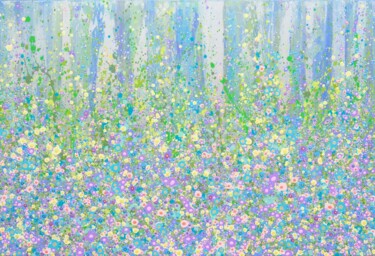 Ζωγραφική με τίτλο "Flowers painting, A…" από Valentina Pufe, Αυθεντικά έργα τέχνης, Ακρυλικό