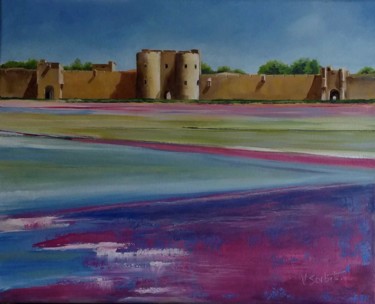 Painting titled "" Aigues Mortes"" by Valerie Sorbets, Original Artwork, Oil