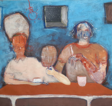Malerei mit dem Titel "Couple 1.Couple 1." von V-Taps, Original-Kunstwerk, Acryl