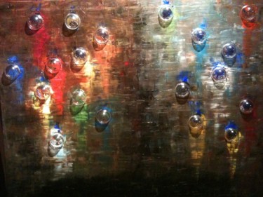 Peinture intitulée "Bubbles" par Wilcox, Œuvre d'art originale, Huile