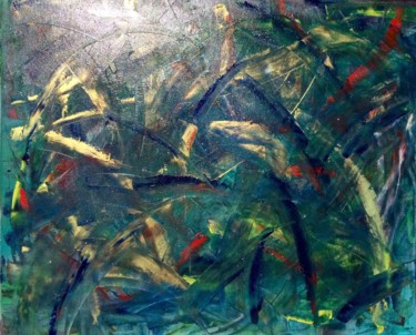 Malerei mit dem Titel "Dance in the abyssa…" von Wilcox, Original-Kunstwerk, Öl