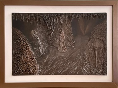 Pintura titulada "La mujer de la cueva" por Erika De La Vega, Obra de arte original, Acrílico