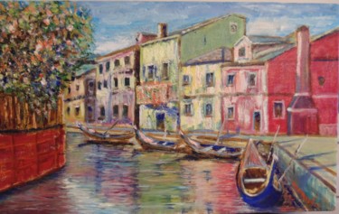 Картина под названием "Venezia 2" - Вадим Агафонов, Подлинное произведение искусства, Масло