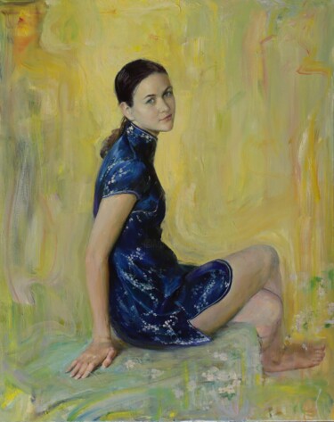 Malerei mit dem Titel "Ekaterina" von Vadim Chazov, Original-Kunstwerk, Öl