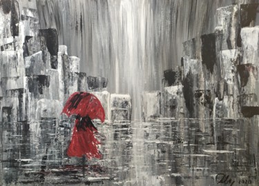 Painting titled "Loneliness" by Marina Dinin, Original Artwork, Acrylic
