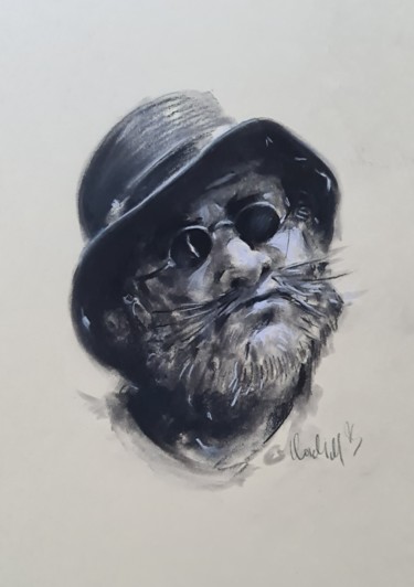 Drawing titled ",,SCETCH man,," by Vadim Kovalev, Original Artwork, Charcoal