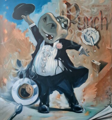 Pintura titulada ",,Punch,," por Vadim Kovalev, Obra de arte original, Oleo