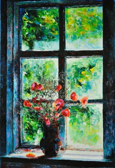 Pintura intitulada "«La Vieille Maison…" por Vadim Mikhailov, Obras de arte originais, Óleo