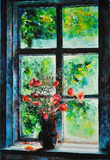 Painting titled "«La Vieille Maison…" by Vadim Mikhailov, Original Artwork, Oil