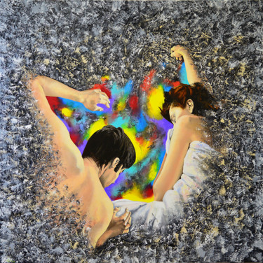 Картина под названием "Sleeping" - Vadim Stolyarov, Подлинное произведение искусства, Масло
