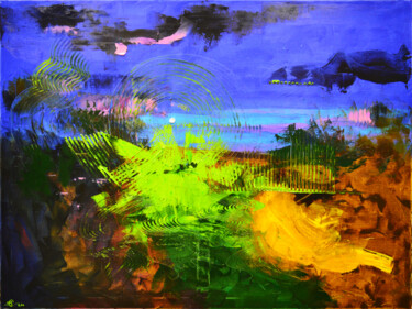 Картина под названием "Цветение папоротника" - Vadim Stolyarov, Подлинное произведение искусства, Масло