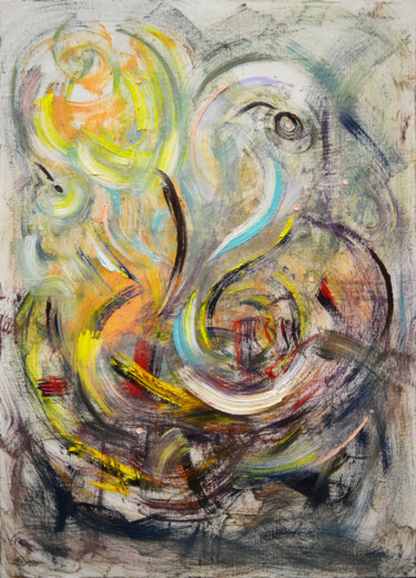 Картина под названием "Разгоняя сознание" - Vadim Stolyarov, Подлинное произведение искусства, Масло