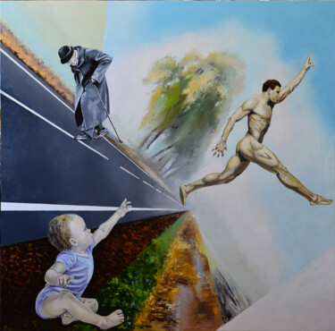 Peinture intitulée "Путь к истине" par Vadim Stolyarov, Œuvre d'art originale, Huile