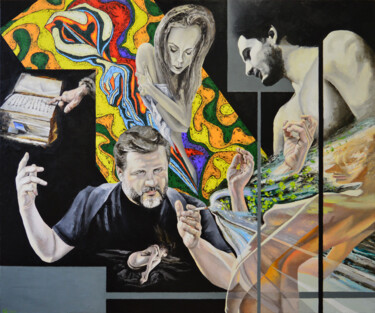 Картина под названием "Творец критик своег…" - Vadim Stolyarov, Подлинное произведение искусства, Масло