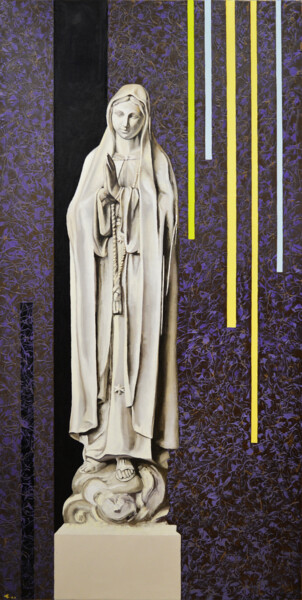 Картина под названием "Фатимская богоматерь" - Vadim Stolyarov, Подлинное произведение искусства, Масло