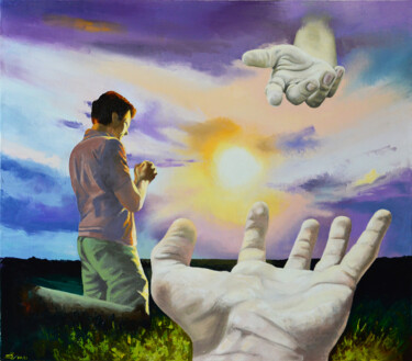 Картина под названием "Обретение истины" - Vadim Stolyarov, Подлинное произведение искусства, Масло