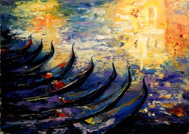 Pintura titulada "Венецианская октава" por Vadim Stolyarov, Obra de arte original, Oleo