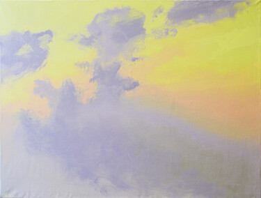 Картина под названием "Горячее небо" - Vadim Stolyarov, Подлинное произведение искусства, Масло
