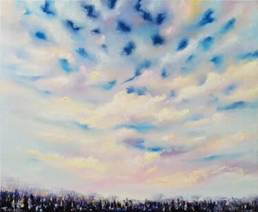 Картина под названием "Просто небо" - Vadim Stolyarov, Подлинное произведение искусства, Масло