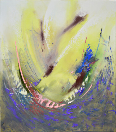 Картина под названием "Колючий рассвет" - Vadim Stolyarov, Подлинное произведение искусства, Масло