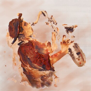 绘画 标题为“Saxophonist” 由Vadim Studenov, 原创艺术品, 油