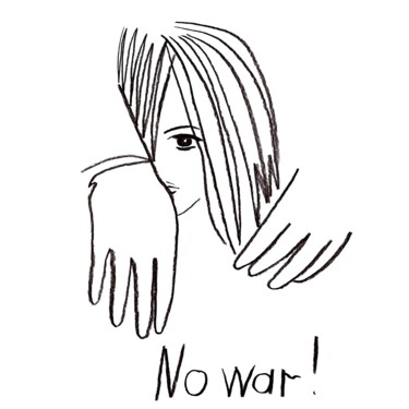 No war! Dibujo titulada "No war!" por Vadim Studenov, Obra de arte original, Grafito