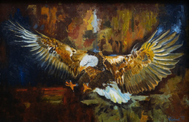 Картина под названием "eagle" - Vadim Zdesenko (Vazdart), Подлинное произведение искусства, Масло