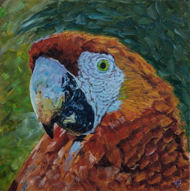 Картина под названием "parrot" - Vadim Zdesenko (Vazdart), Подлинное произведение искусства, Масло