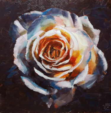 Картина под названием "Rose #8" - Vadim Zdesenko (Vazdart), Подлинное произведение искусства, Масло