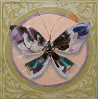 Картина под названием "Butterfly modern" - Vadim Zdesenko (Vazdart), Подлинное произведение искусства, Масло