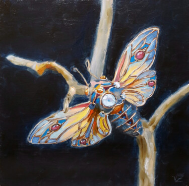Картина под названием "Butterfly 1" - Vadim Zdesenko (Vazdart), Подлинное произведение искусства, Масло