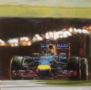 Картина под названием "Formula 1 F1" - Vadim Zdesenko (Vazdart), Подлинное произведение искусства, Масло